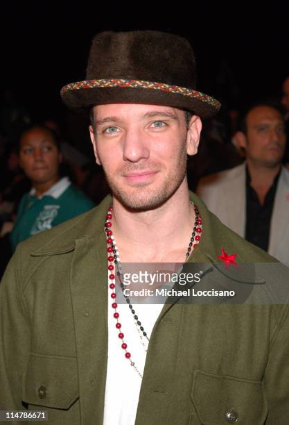 Chasez during Olympus Fashion Week Spring 2007 - Rosa Cha - Front Row and Backstage at The Tent, Bryant Park in New York City, New York, United...