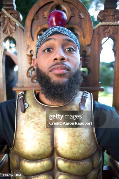 Actor and basketball star Brandon Armstrong poses for a portrait in Los Angeles, California.