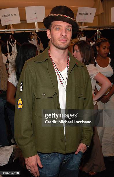 Chasez during Olympus Fashion Week Spring 2007 - Rosa Cha - Front Row and Backstage at The Tent, Bryant Park in New York City, New York, United...