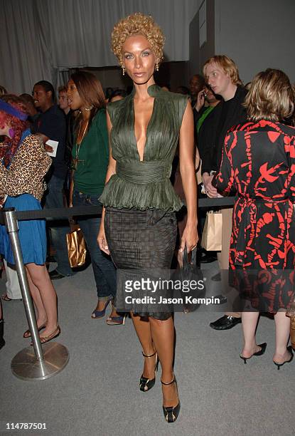 Nicole Murphy during Olympus Fashion Week Spring 2007 - Baby Phat - Front Row and Backstage at The Tent, Bryant Park in New York City, New York,...