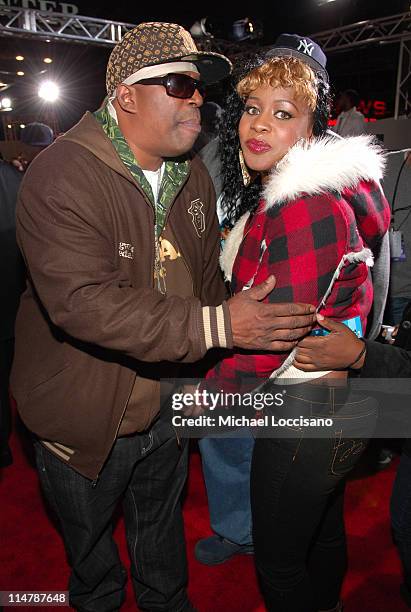 Grandmaster Caz and Remy Ma during 2006 VH1 Hip Hop Honors - Red Carpet at Hammerstein Ballroom in New York City, New York, United States.