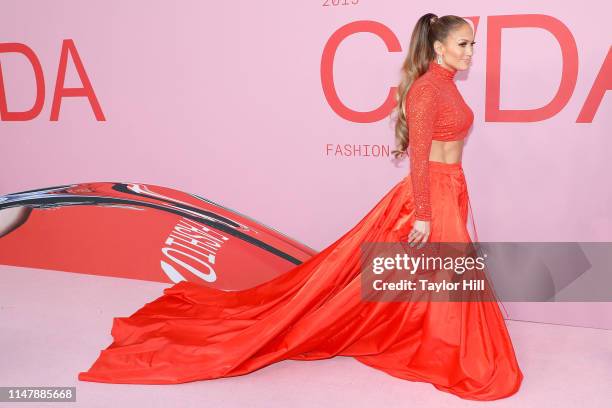 Jennifer Lopez attends the 2019 CFDA Awards at The Brooklyn Museum on June 3, 2019 in New York City.