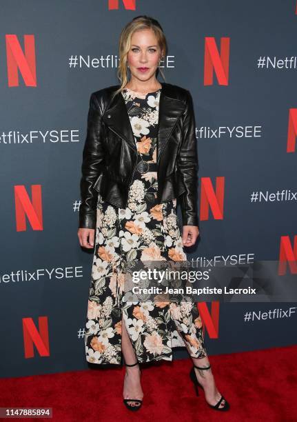 Christina Applegate attends the "Dead To Me" #NETFLIXFYSEE For Your Consideration Event held at Raleigh Studios on June 03, 2019 in Los Angeles,...