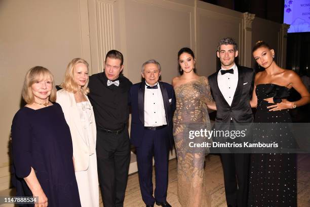 Ruth Almeida, Kennya Baldwin, Stephen Baldwin, Tamer Seckin MD, Alaia Baldwin, Andrew Aronow and Hailey Bieber attend Endometriosis Foundation Of...