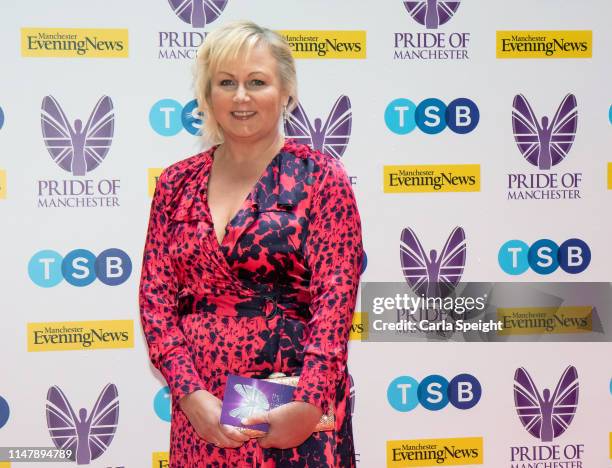 Sue Cleaver attends the Pride of Manchester Awards 2019 at Waterhouse Way on May 08, 2019 in Manchester, England.
