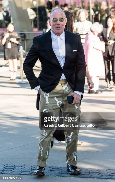Nick Wooster is seen arriving to the 2019 CFDA Fashion Awards on June 3, 2019 in New York City.