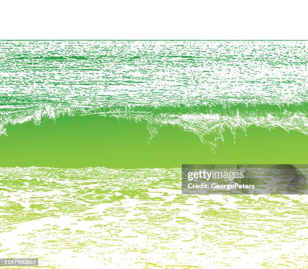stipple vector of a wave and surf - ocean waves crashing stock illustrations