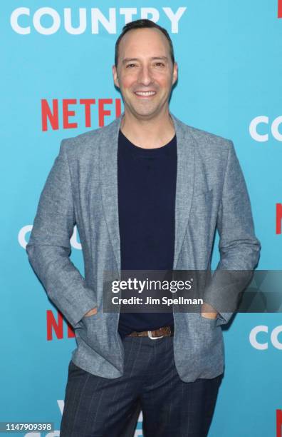 Actor Tony Hale attends the "Wine Country" world premiere at Paris Theatre on May 08, 2019 in New York City.