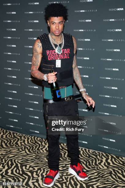 Blueface attends the Fashion Nova x Cardi B Collection Launch Party at Hollywood Palladium on May 08, 2019 in Los Angeles, California.