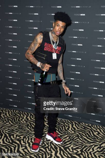 Blueface attends the Fashion Nova x Cardi B Collection Launch Party at Hollywood Palladium on May 08, 2019 in Los Angeles, California.