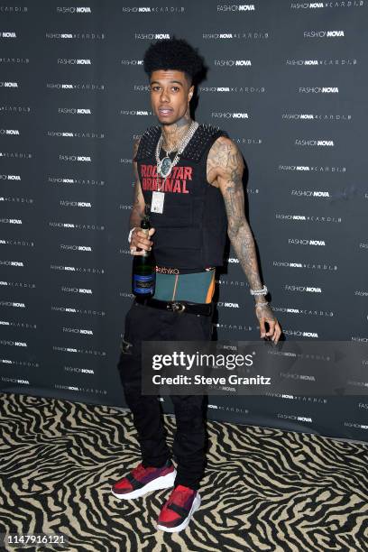 Blueface attends the Fashion Nova x Cardi B Collection Launch Party at Hollywood Palladium on May 08, 2019 in Los Angeles, California.