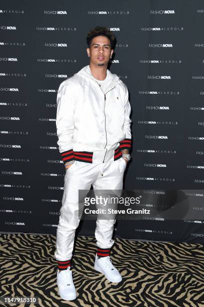 Austin McBroom attends the Fashion Nova x Cardi B Collection Launch Party at Hollywood Palladium on May 08, 2019 in Los Angeles, California.