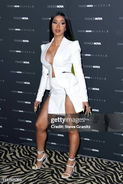 Cardi B attends the Fashion Nova x Cardi B Collection Launch Party at Hollywood Palladium on May 08, 2019 in Los Angeles, California.