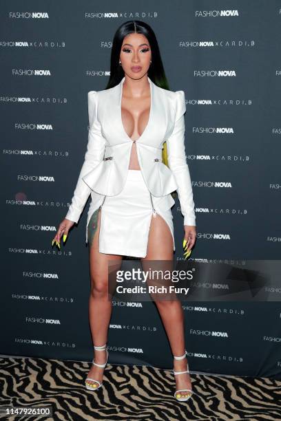 Cardi B attends the Fashion Nova x Cardi B Collection Launch Party at Hollywood Palladium on May 08, 2019 in Los Angeles, California.