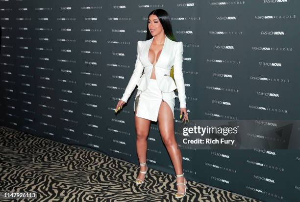 Cardi B attends the Fashion Nova x Cardi B Collection Launch Party at Hollywood Palladium on May 08, 2019 in Los Angeles, California.