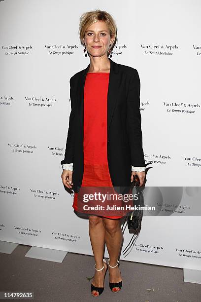 Marina Fois attends the Van Cleef & Arpels Flagship Opening Cocktail Place Vendome on May 26, 2011 in Paris, France.