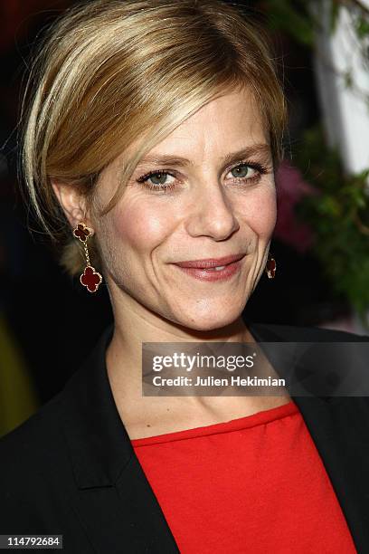 Marina Fois attends the Van Cleef & Arpels Flagship Opening Cocktail Place Vendome on May 26, 2011 in Paris, France.