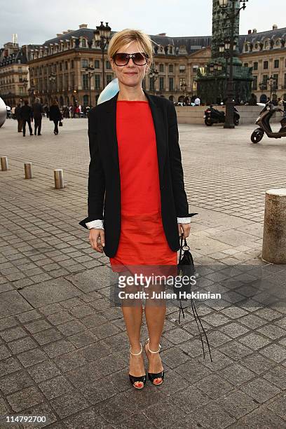 Marina Fois attends the Van Cleef & Arpels Flagship Opening Cocktail Place Vendome on May 26, 2011 in Paris, France.