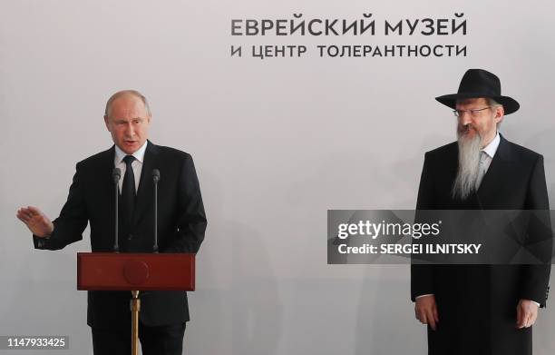 Putin With Rabbis Berel Lazar Photos and Premium High Res Pictures - Getty Images
