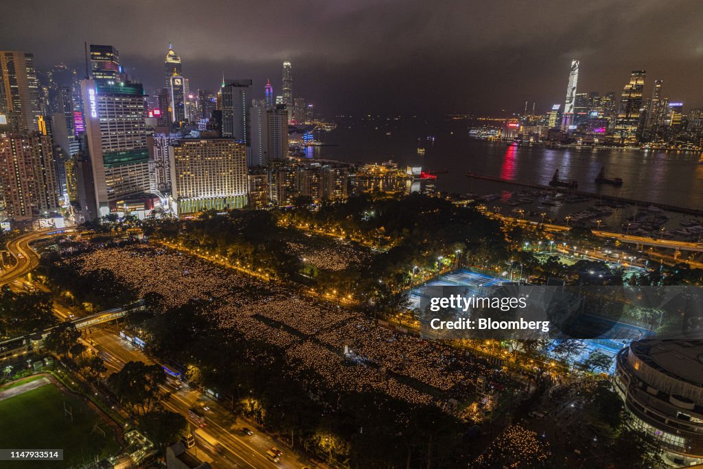 Candlelight Vigil In Hong Kong Marks 30th Anniversary of Tiananmen Square Crackdown