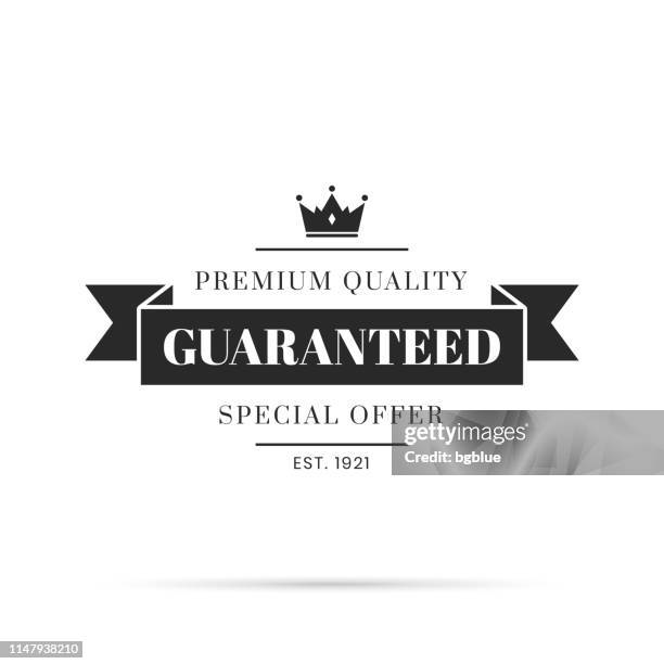 trendy black badge - guaranteed, premium quality, special offer - limited edition stock illustrations