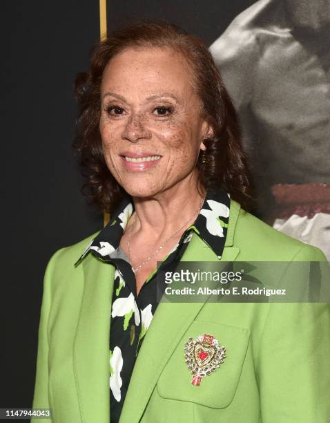 Lonnie Ali attends the premiere of HBO's "What's My Name: Muhammad Ali" at Regal Cinemas L.A. LIVE Stadium 14 on May 08, 2019 in Los Angeles,...