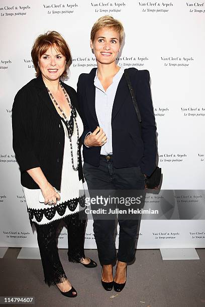 Judith Godreche and Marie Girardot attend the Van Cleef & Arpels Flagship Opening Cocktail Place Vendome on May 26, 2011 in Paris, France.