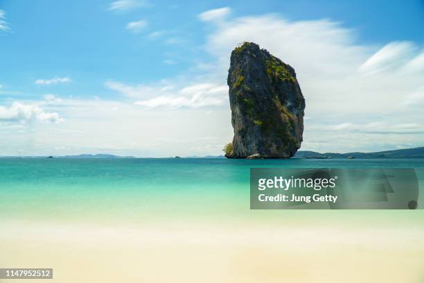 poda island, thailand - phuket beach stock-fotos und bilder