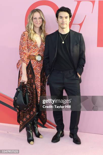 Karis Dumer and Joseph Altuzarra attend the 2019 CFDA Awards at The Brooklyn Museum on June 3, 2019 in New York City.