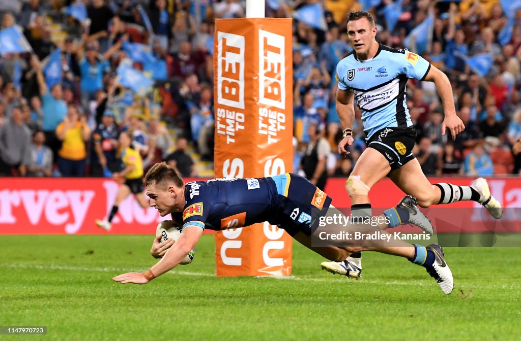 NRL Rd 9 - Titans v Sharks