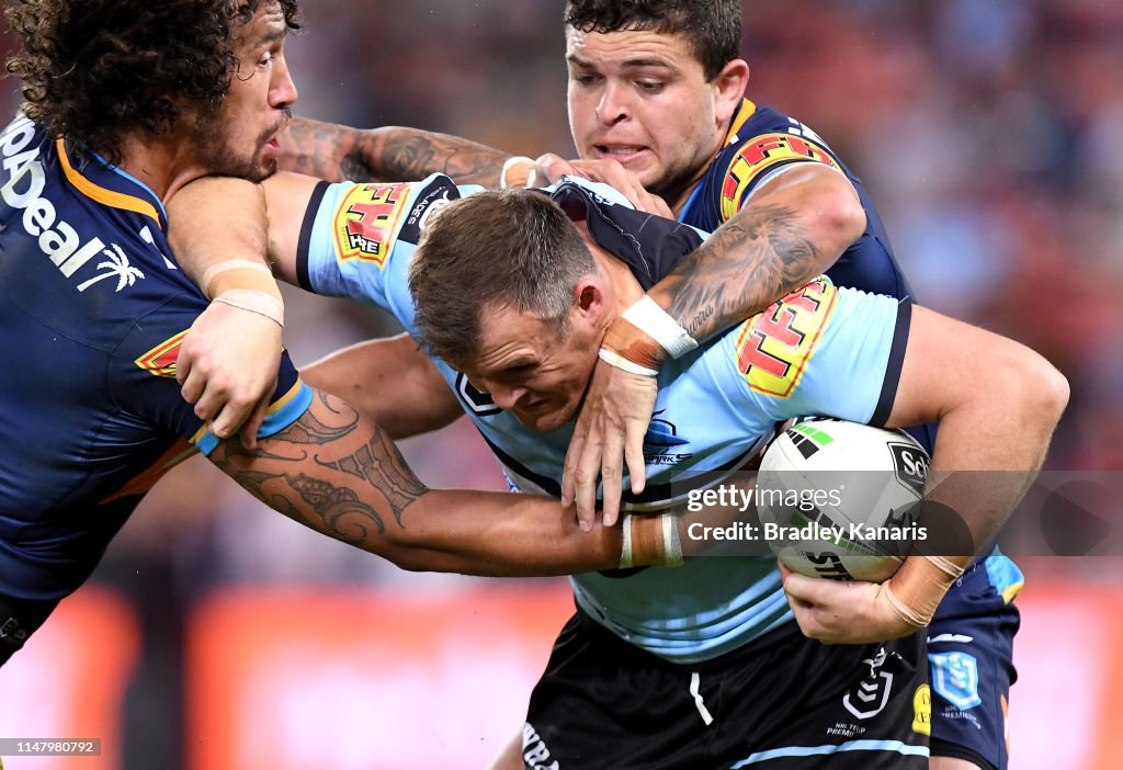 NRL Rd 9 - Titans v Sharks