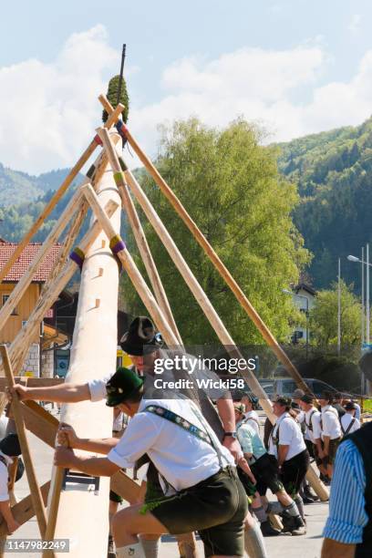 5月1日在巴伐利亞建立了市長 - fiesta posterior 個照片及圖片檔