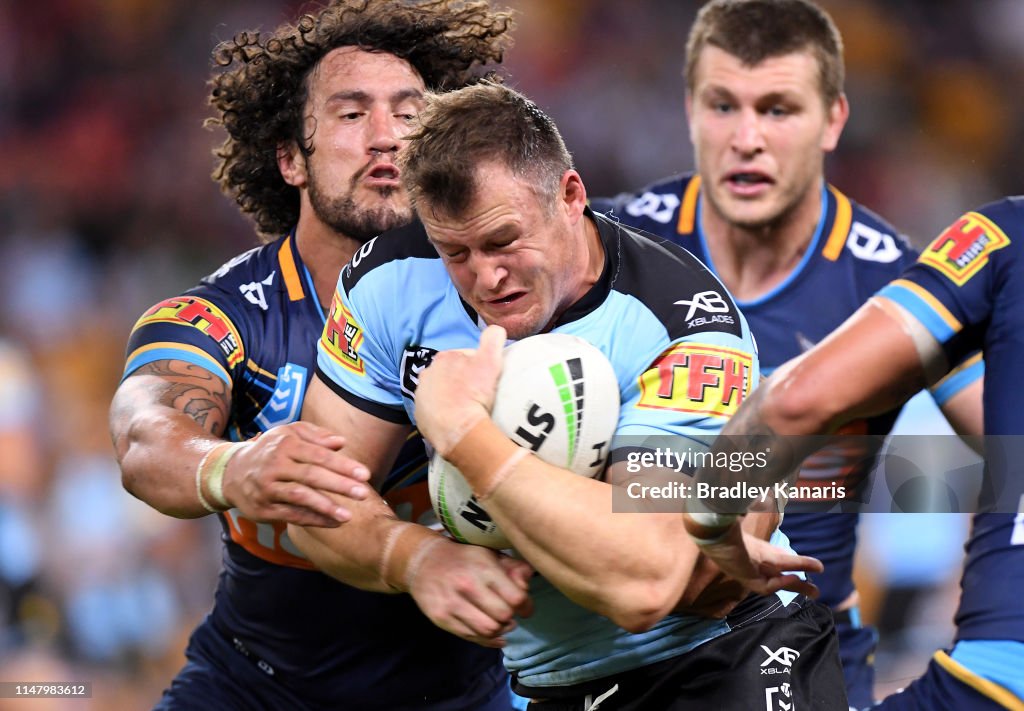 NRL Rd  9 - Titans v Sharks