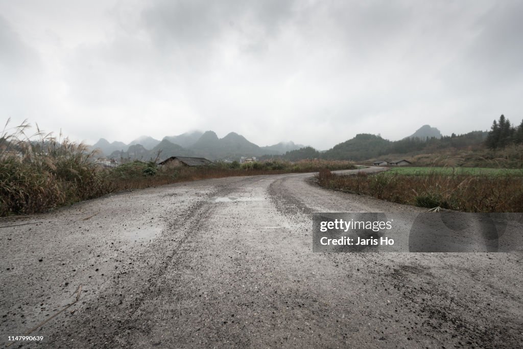 Country Road In South China.