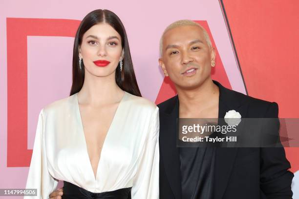 Cami Morrone and Prabal Gurung attend the 2019 CFDA Awards at The Brooklyn Museum on June 3, 2019 in New York City.