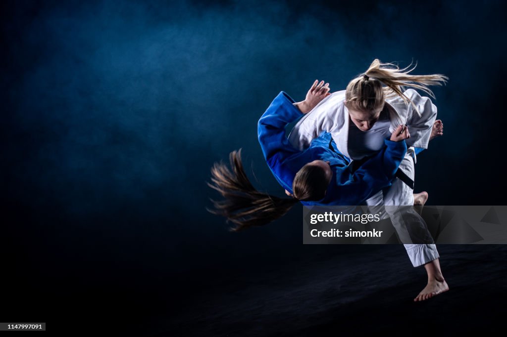 Judo-Spieler im Judo-Match