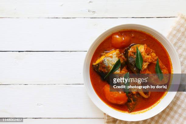 fish curry - curry powder stock pictures, royalty-free photos & images