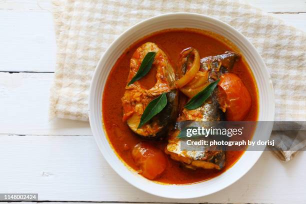 fish curry - indian dish stock pictures, royalty-free photos & images