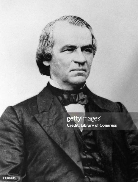 An engraving showing President Andrew Johnson in 1868. The House approved 11 articles of impeachment against Andrew Johnson in 1868, arising...
