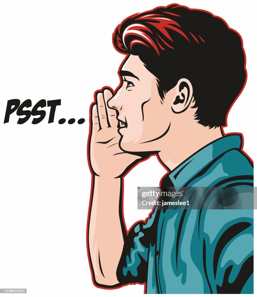 Ptsst Pssst High-Res Vector Graphic - Getty Images