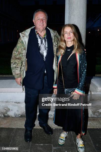 Jean Pigozzi and Karla Otto attend the 58th International Art Biennale in Venice - Dinner Gala at 'Fondazione Cini, Isola Di San Giorgio' on May 08,...