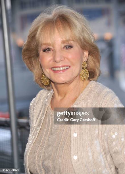 Television personality Barbara Walters attends the 20th annual Salute to Freedom dinner at the Intrepid Sea-Air-Space Museum on May 26, 2011 in New...