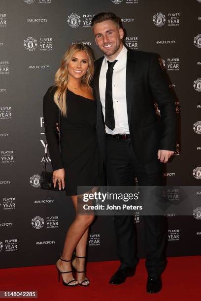 Luke Shaw of Manchester United arrives at the club's annual Player of the Year awards at Old Trafford on May 09, 2019 in Manchester, England.