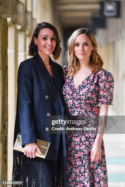 Suranne Jones and Sophie Rundle attend "BBC One Drama Gentleman Jack" Yorkshire Premiere at The Piece Hall on May 09, 2019 in Halifax, England.