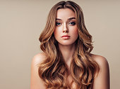 Young beautiful woman with long hair