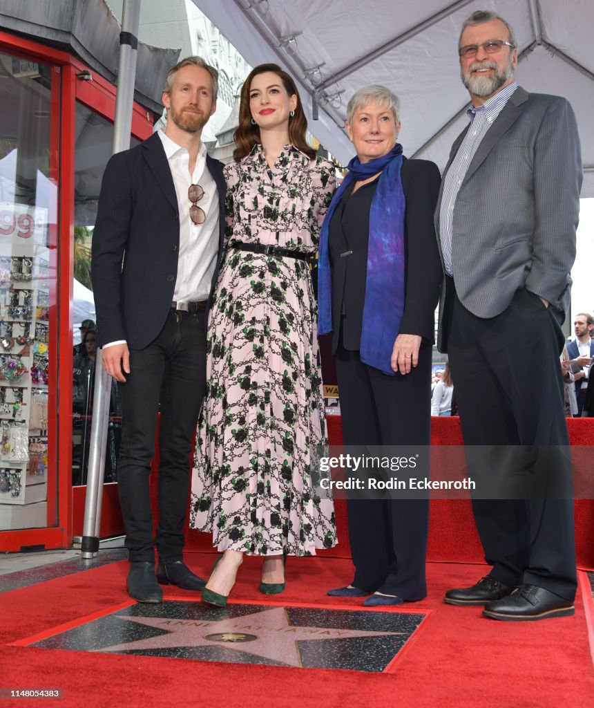 Anne Hathaway Honored With Star On The Hollywood Walk Of Fame