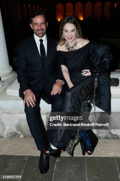 Becca Cason Thrash and a guest attend the 58th International Art Biennale in Venice - Dinner Gala at 'Fondazione Cini, Isola Di San Giorgio' on May...