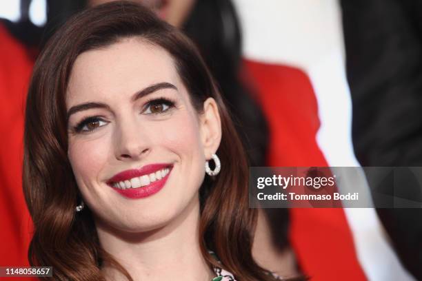 Anne Hathaway honored with a star on the Hollywood Walk of Fame on May 09, 2019 in Hollywood, California.