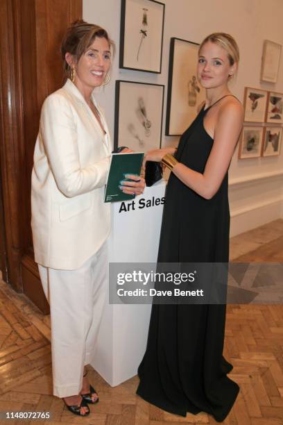 Georgiana Anstruther-Gough-Calthorpe and Gabriella Wilde attend The Royal Academy Of Arts Summer Exhibition preview party on June 4, 2019 in London,...