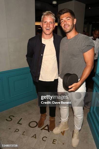 Jamie Laing and Alex Mytton attend The Launch of The Bar at Sloane Place on June 4, 2019 in London, England.